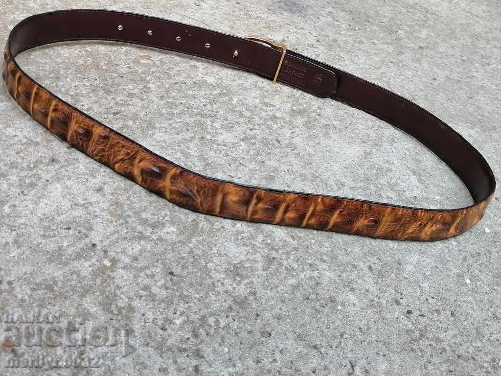 Auction Crocodile leather belt Auction Crocodile leather belt