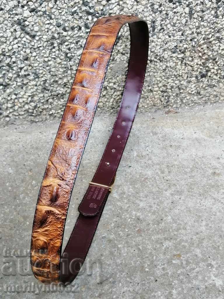 Delivery of Crocodile leather belt Delivery of Crocodile leather belt