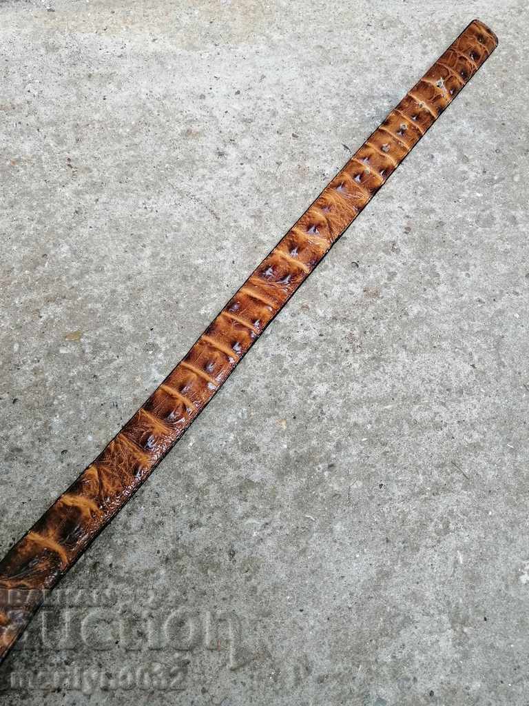 Crocodile leather belt - 5 Crocodile leather belt - 5
