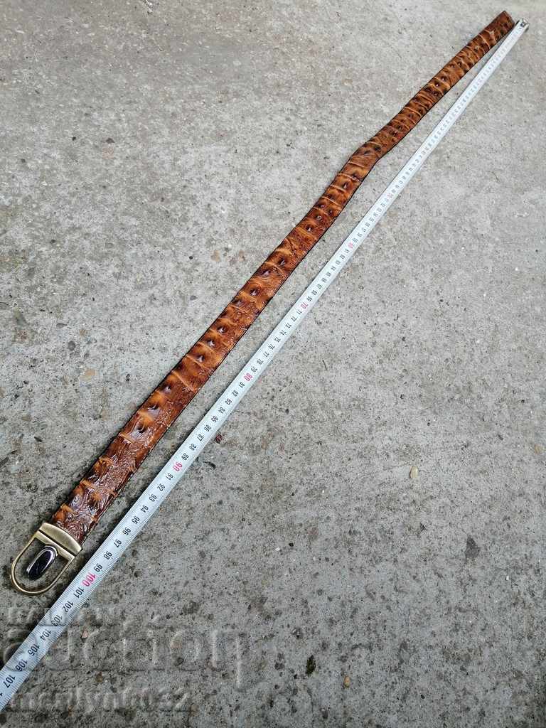 Crocodile leather belt - 6 Crocodile leather belt - 6