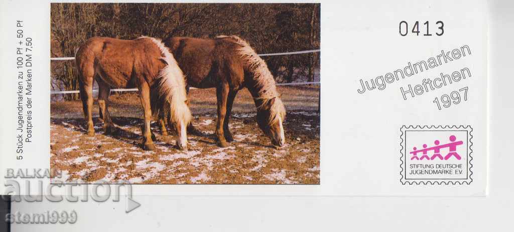 Postcard Stamps Horses
