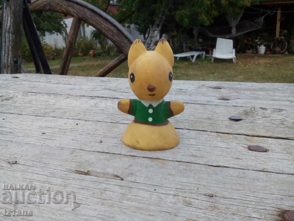 Old rubber toy, squirrel Old rubber toy, squirrel