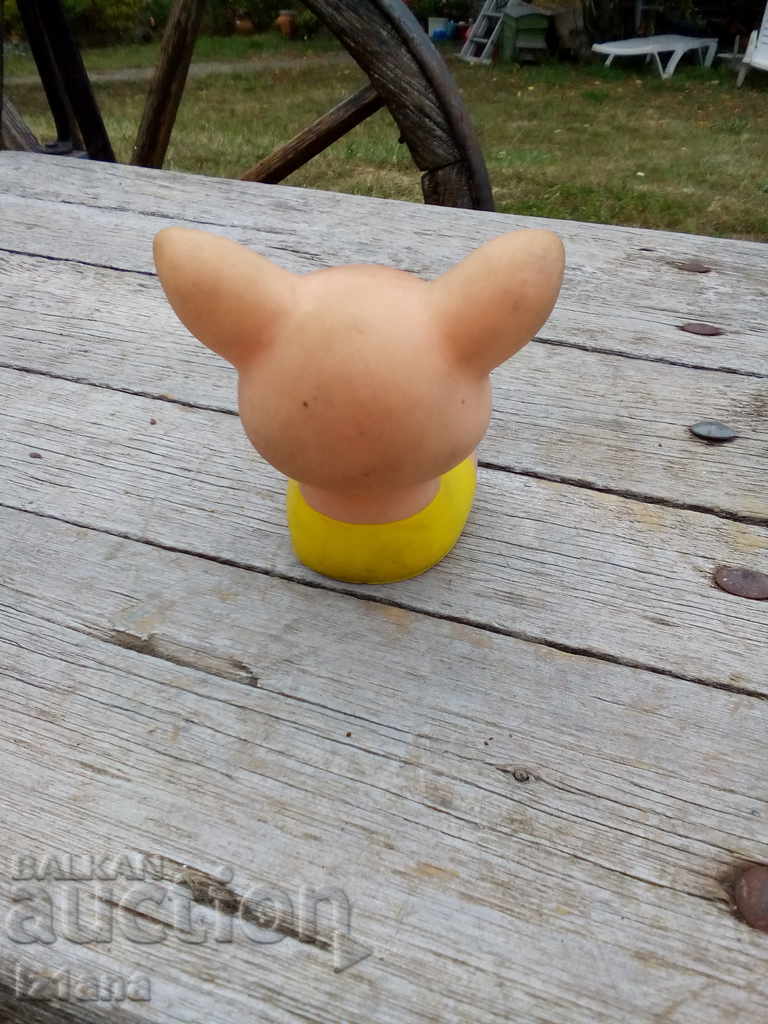 Auction Old rubber toy pig Auction Old rubber toy pig