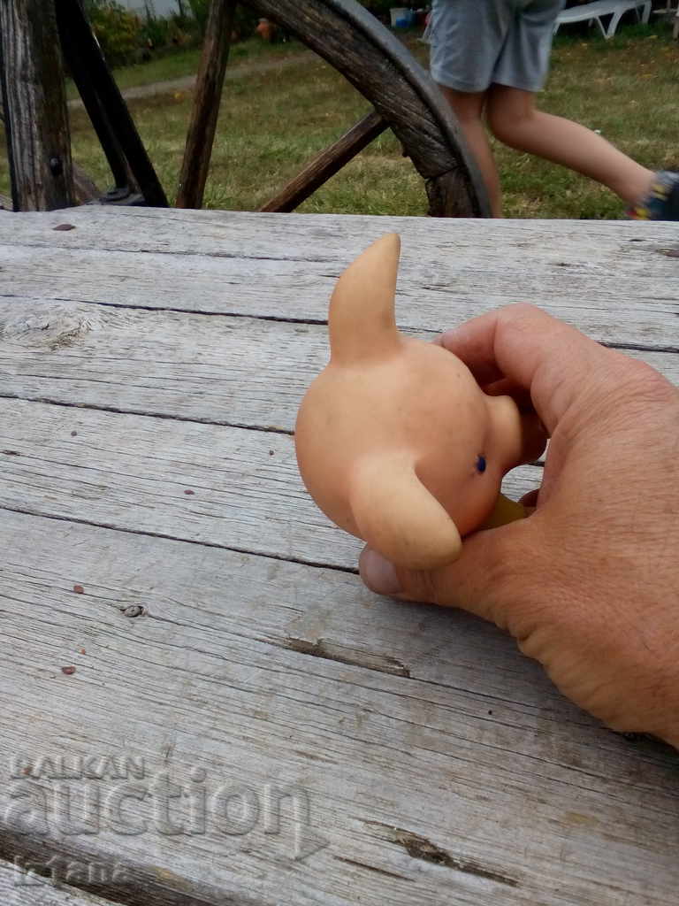 Old rubber toy pig - 5 Old rubber toy pig - 5