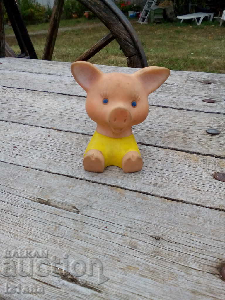 Old rubber toy pig Old rubber toy pig