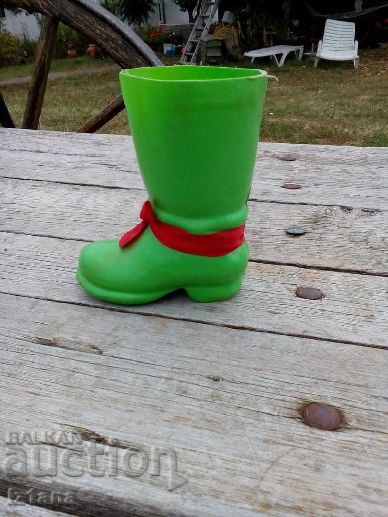 Old plastic boot Old plastic boot