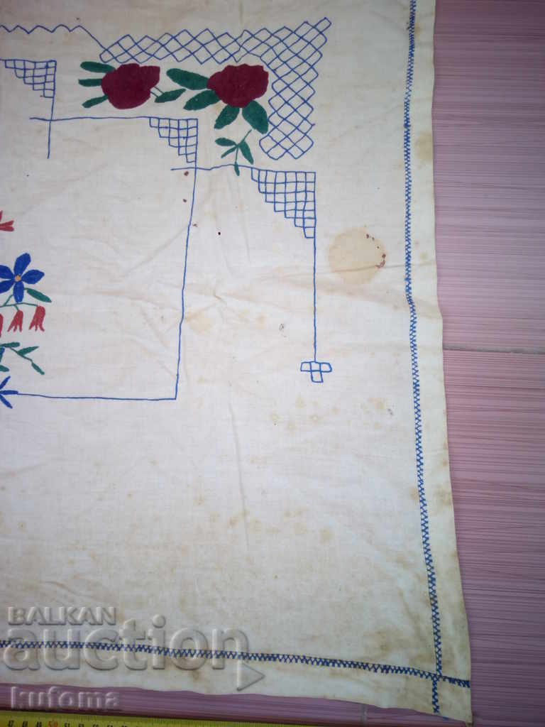 Auction Old box hand embroidery Auction Old box hand embroidery