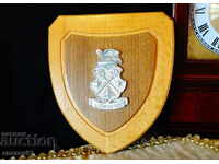 Πίνακας από κασσίτερο και ξύλο, θέμα κυνηγιού