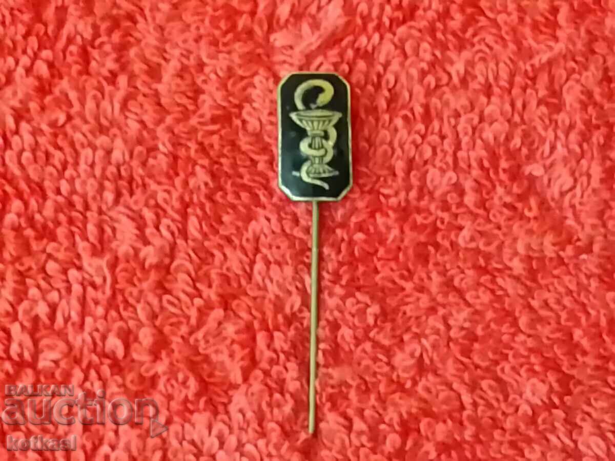 Old social badge enamel pin bronze Pharmacy Medicine Doctor - 5 Old social badge enamel pin bronze Pharmacy Medicine Doctor - 5