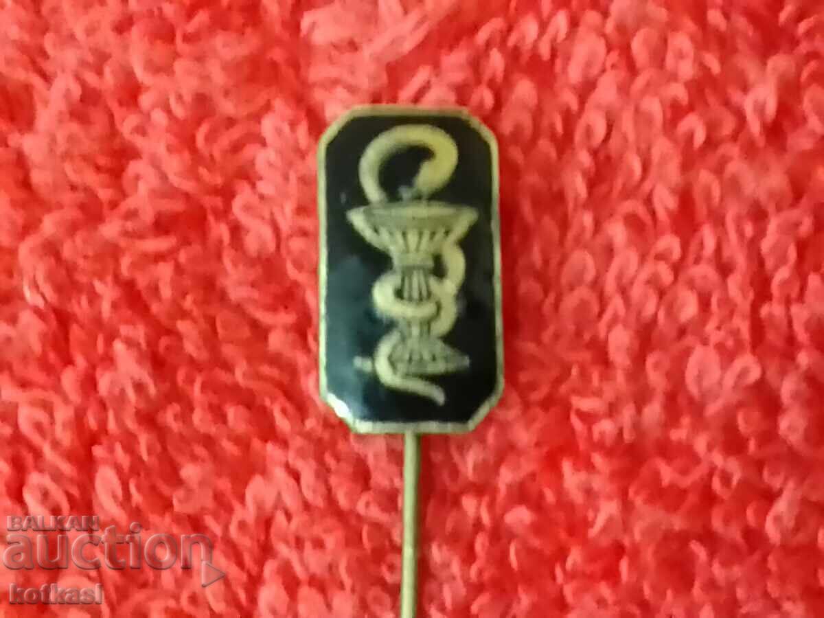 Old social badge enamel pin bronze Pharmacy Medicine Doctor - 6 Old social badge enamel pin bronze Pharmacy Medicine Doctor - 6