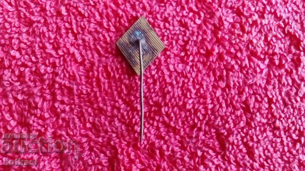 Delivery of Old social badge enamel pin bronze Rhombus VIDA VV VIDIN Delivery of Old social badge enamel pin bronze Rhombus VIDA VV VIDIN