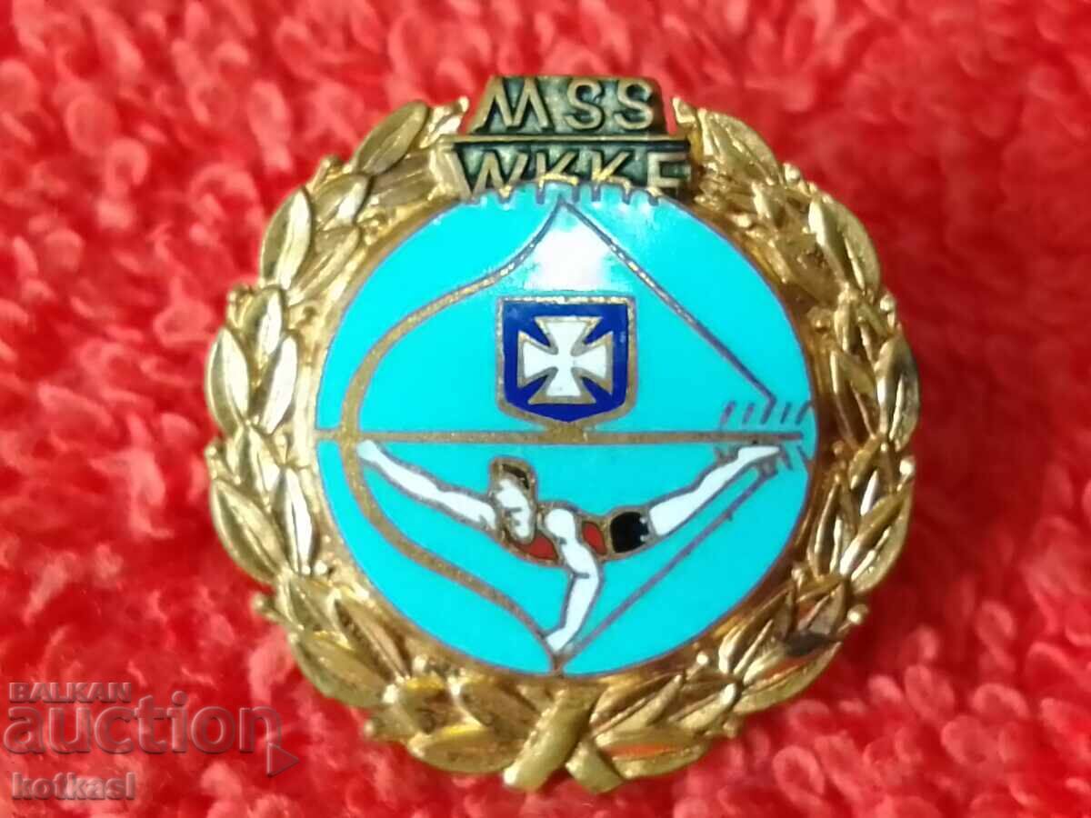 Стара спортна значка на винт Стрелба с лък - 5