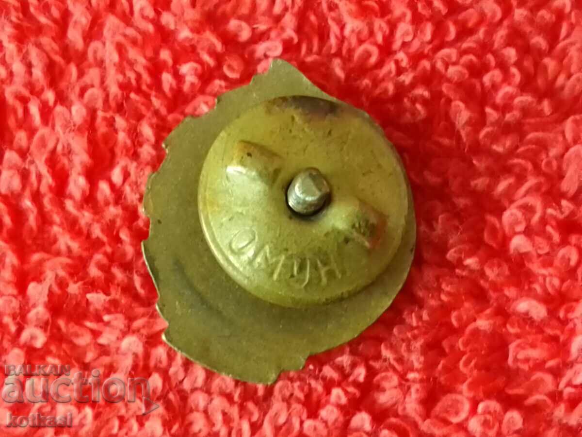 Auction Old Soviet enamel badge on screw, DOSAAF ready for chemical defense Auction Old Soviet enamel badge on screw, DOSAAF ready for chemical defense