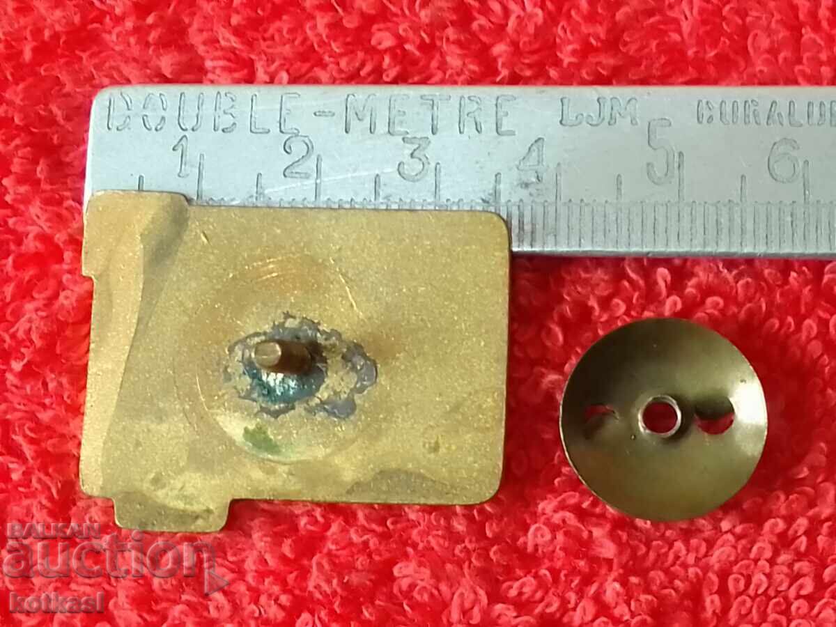 Old social badge enamel on screw TOURIST - NRB the big one with price 25.50 BGN | € 13.04