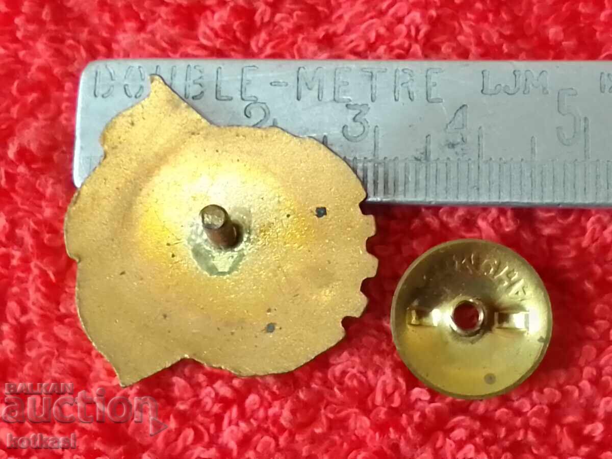 Old social badge enamel on screw READY FOR LABOR AND DEFENSE 2 pcs with price 15.50 BGN | € 7.93 Old social badge enamel on screw READY FOR LABOR AND DEFENSE 2 pcs with price 15.50 BGN | € 7.93