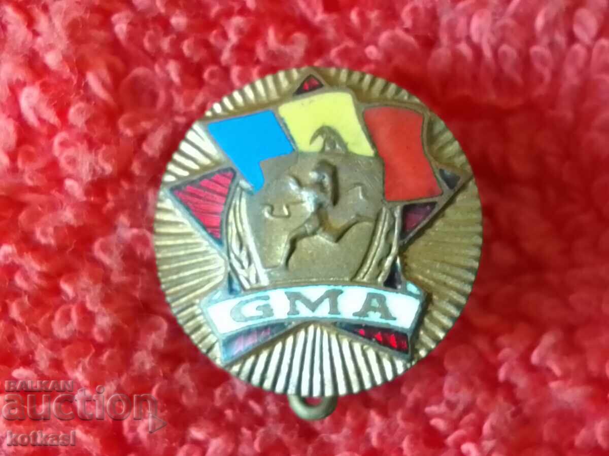 Auction Old social sports badge enamel GMA Romania Auction Old social sports badge enamel GMA Romania