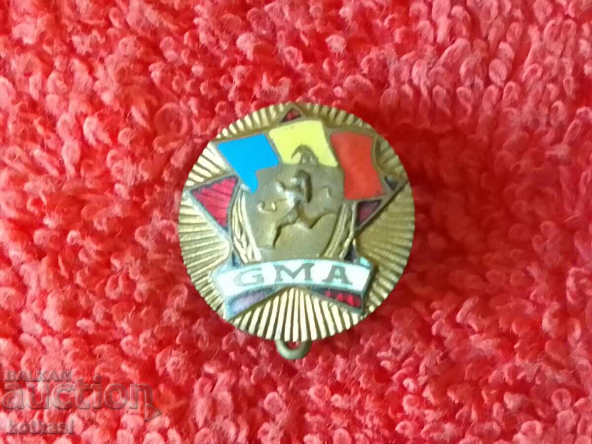 Delivery of Old social sports badge enamel GMA Romania Delivery of Old social sports badge enamel GMA Romania