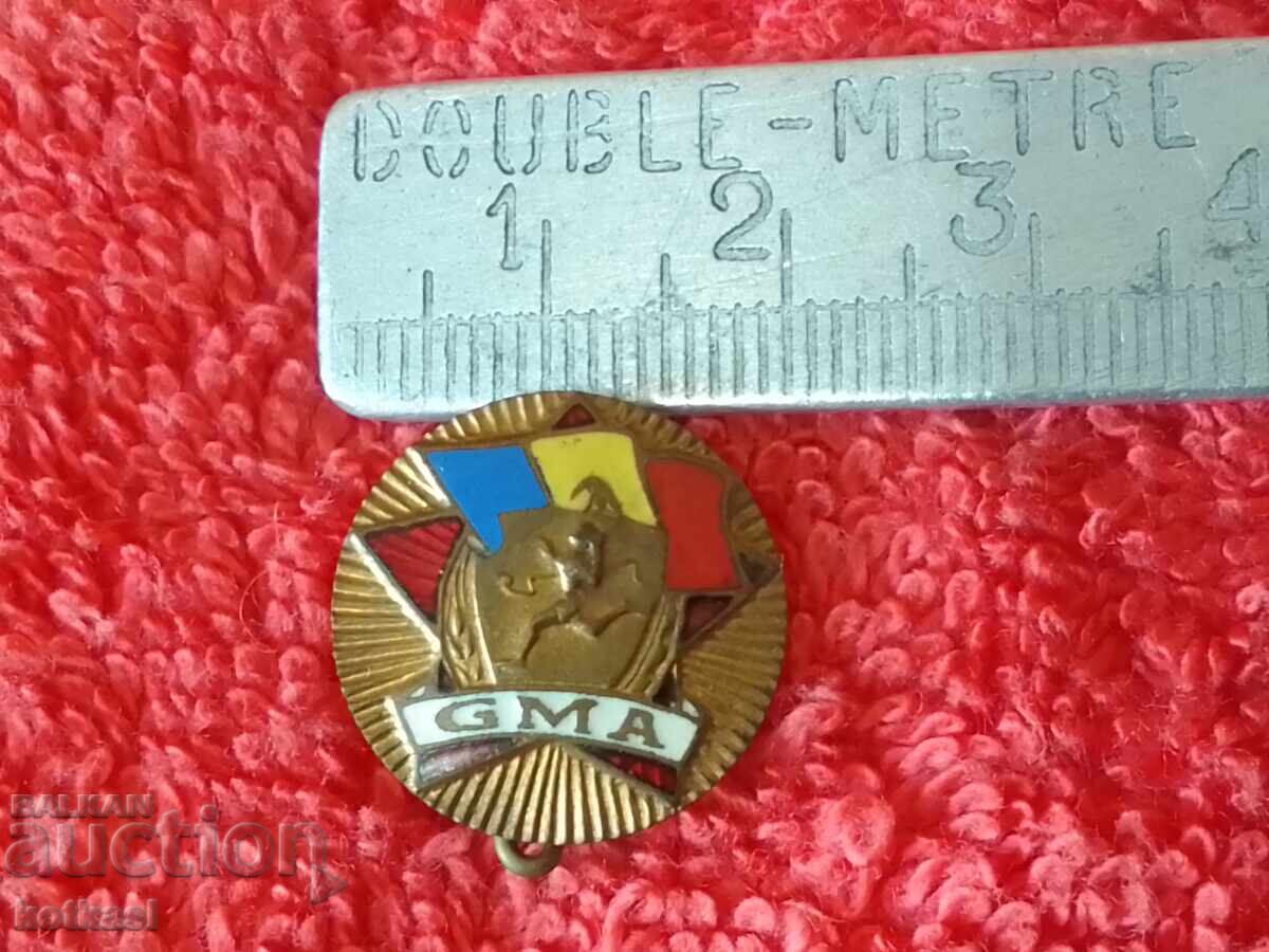 Old social sports badge enamel GMA Romania Old social sports badge enamel GMA Romania