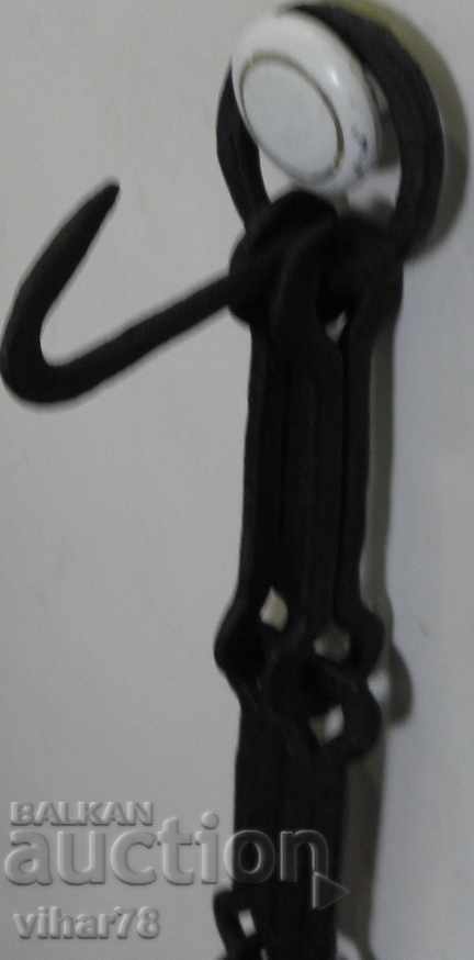 Forged chain with hook, firebox with price 39.99 BGN | € 20.45 Forged chain with hook, firebox with price 39.99 BGN | € 20.45