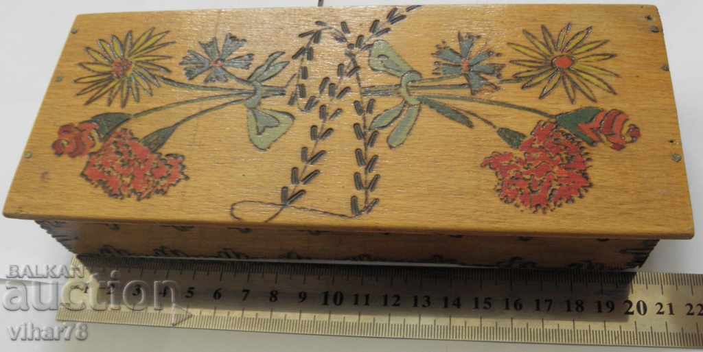 Auction  Old wooden box