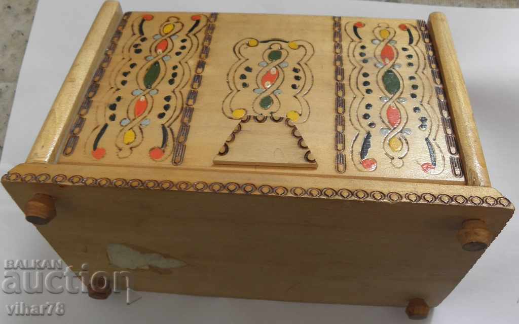 wooden cigarette case