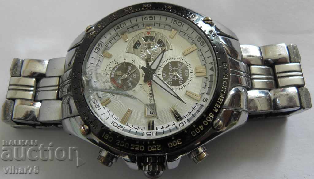 Auction MEN'S QUARTZ CLOCK-CURREN Auction MEN'S QUARTZ CLOCK-CURREN