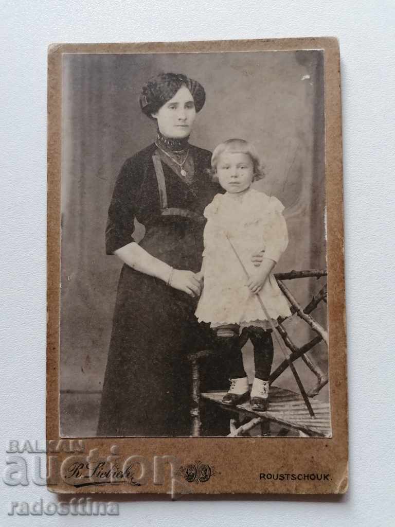 Picture cardboard photograph R. Liebych Ruse