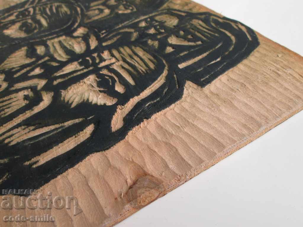 Old Carving "Folk Alarms" picture mixed technique - 6 Old Carving "Folk Alarms" picture mixed technique - 6