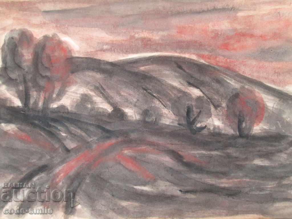 Auction Old watercolor painting picture watercolor unknown. author Auction Old watercolor painting picture watercolor unknown. author