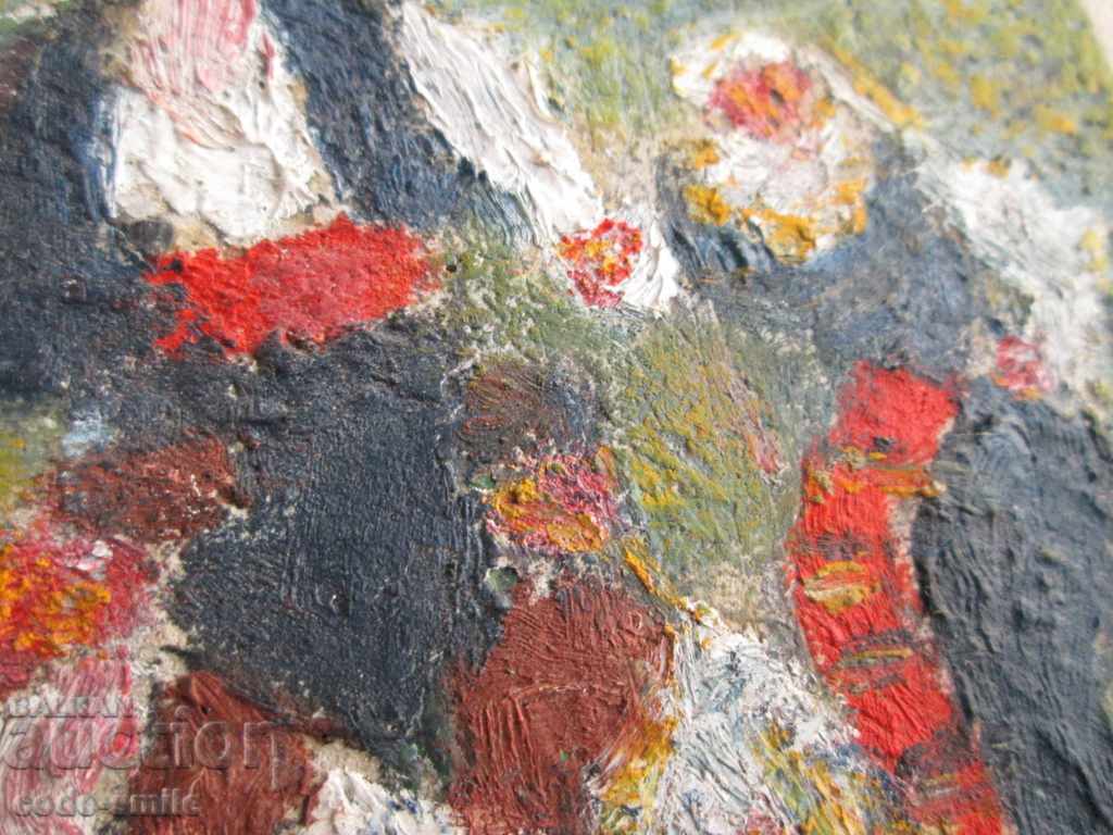 Delivery of Old painting "Peasant People" painting drawing oil landscape Delivery of Old painting "Peasant People" painting drawing oil landscape