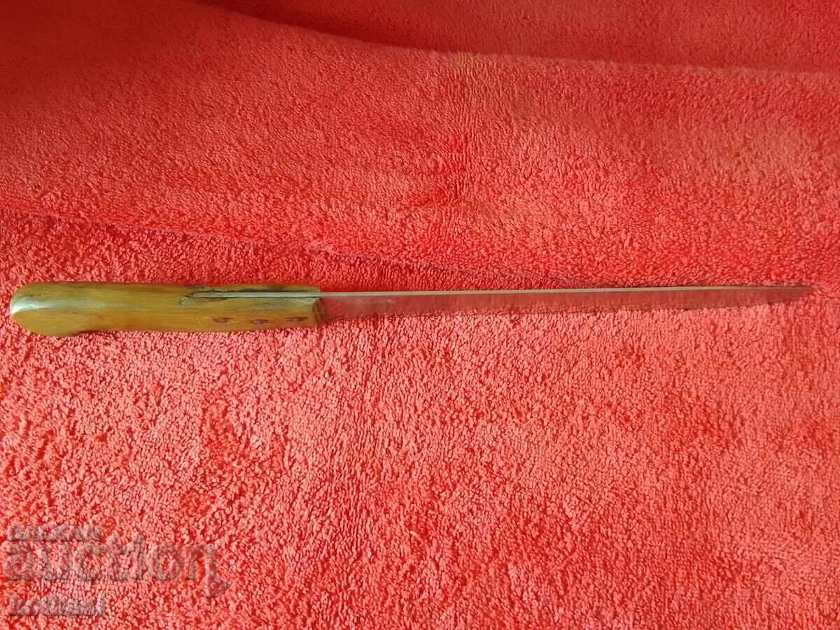 Old large knife sharpened by P. Denev - 6 Old large knife sharpened by P. Denev - 6