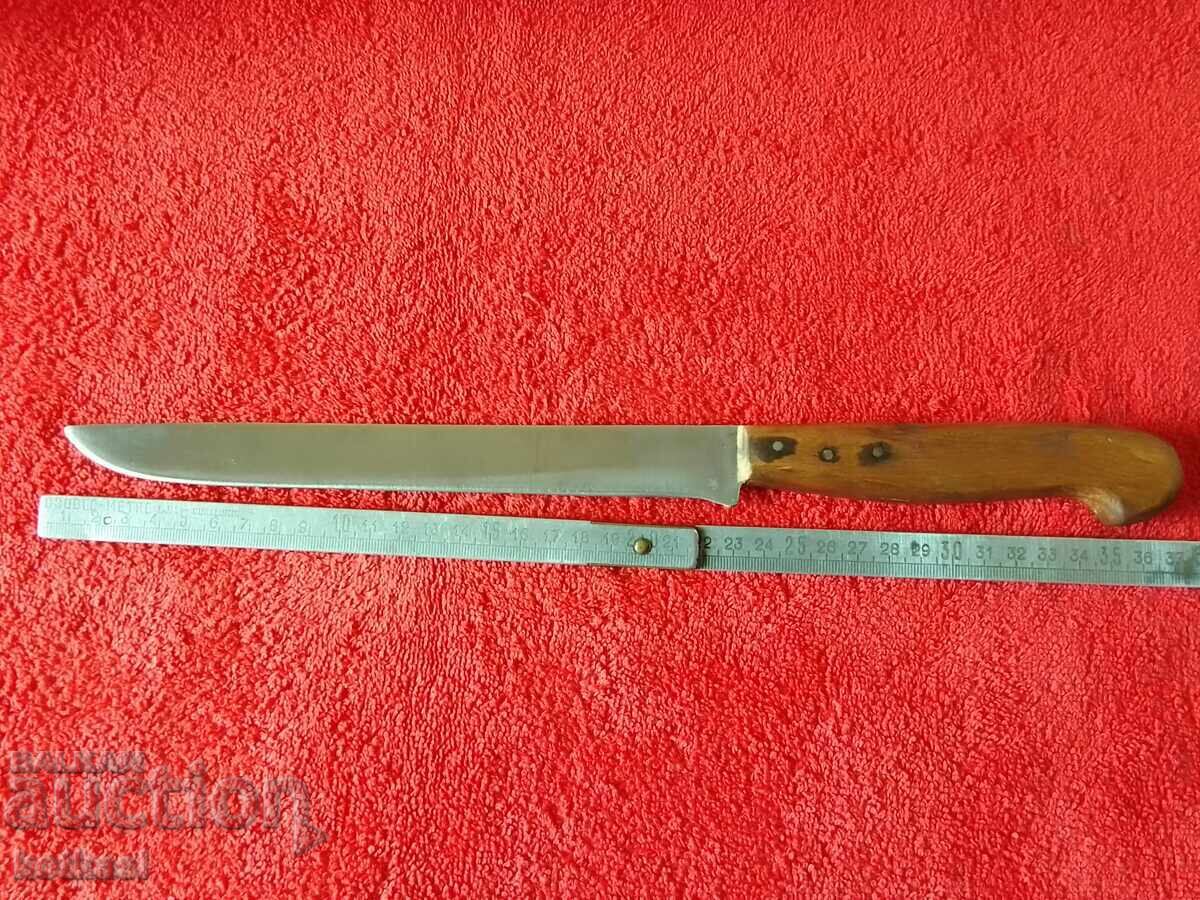 Old large knife sharpened by P. Denev Old large knife sharpened by P. Denev