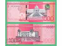 (¯` '• .¸ DOMINICAN REPUBLIC 1000 pesos 2016 UNC •. •' ´¯)