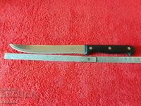 Old solid knife Sharpening marks