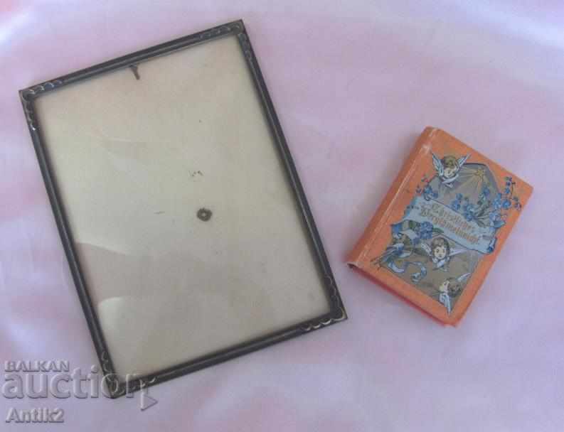 Livrarea Rama metalică Art Deco din anii 30 pentru fotografie și caiet