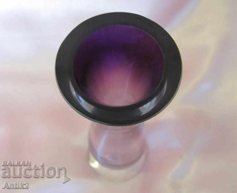 Auction Old Crystal Glass Vase Auction Old Crystal Glass Vase