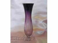 Old Crystal Glass Vase