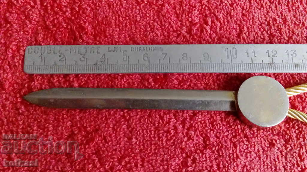 Old metal alloy paper knife envelopes letters with price 21.50 BGN | € 10.99