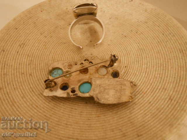 Delivery of Designer silver set with Turquoise and other stones Delivery of Designer silver set with Turquoise and other stones