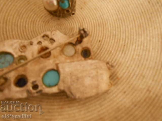 Designer silver set with Turquoise and other stones - 7 Designer silver set with Turquoise and other stones - 7