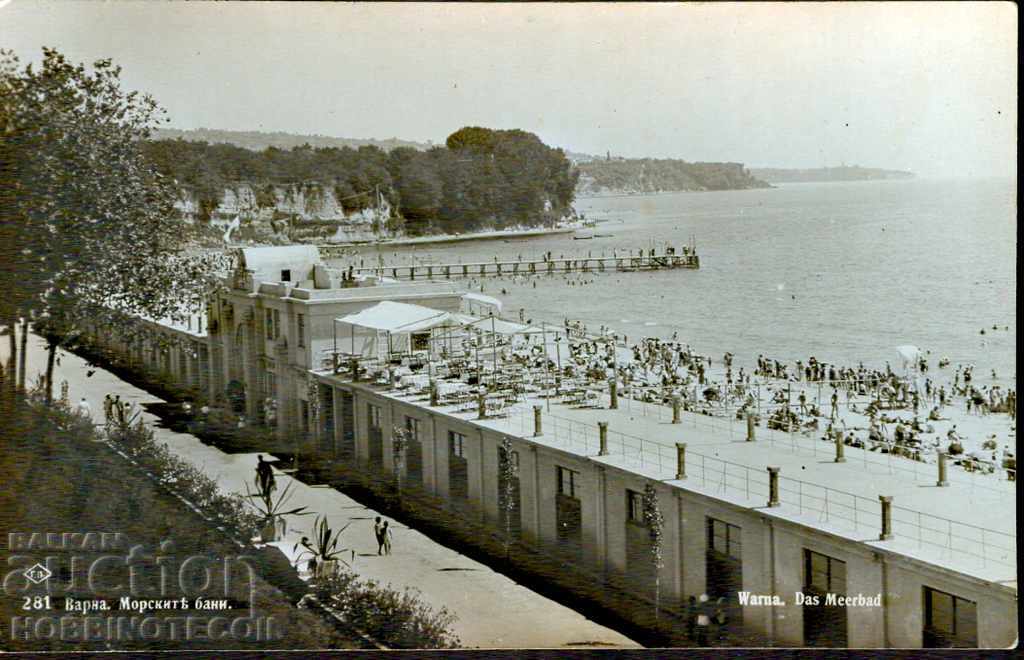 VARNA CARD - SEA BATHROOMS - REVERSE PRINT 1931