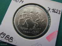 ГДР  10  Марк  1988 UNC Рядка Монета