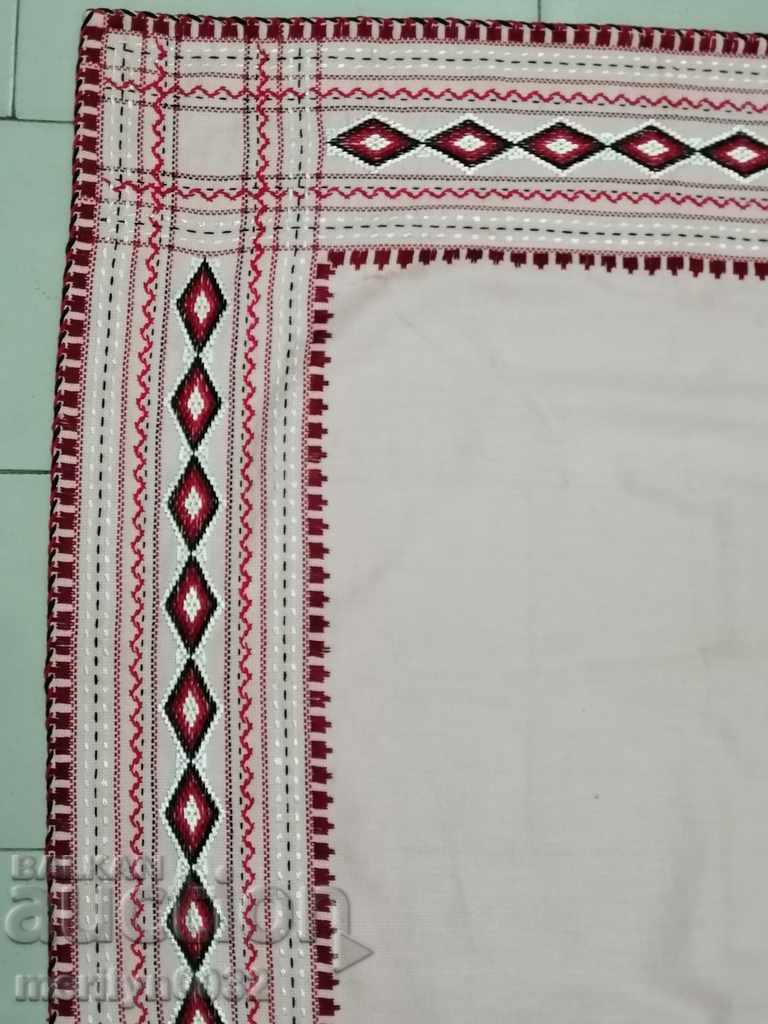 Old embroidered cardboard, tablecloth, millet, Bulgarian embroidery - 5 Old embroidered cardboard, tablecloth, millet, Bulgarian embroidery - 5