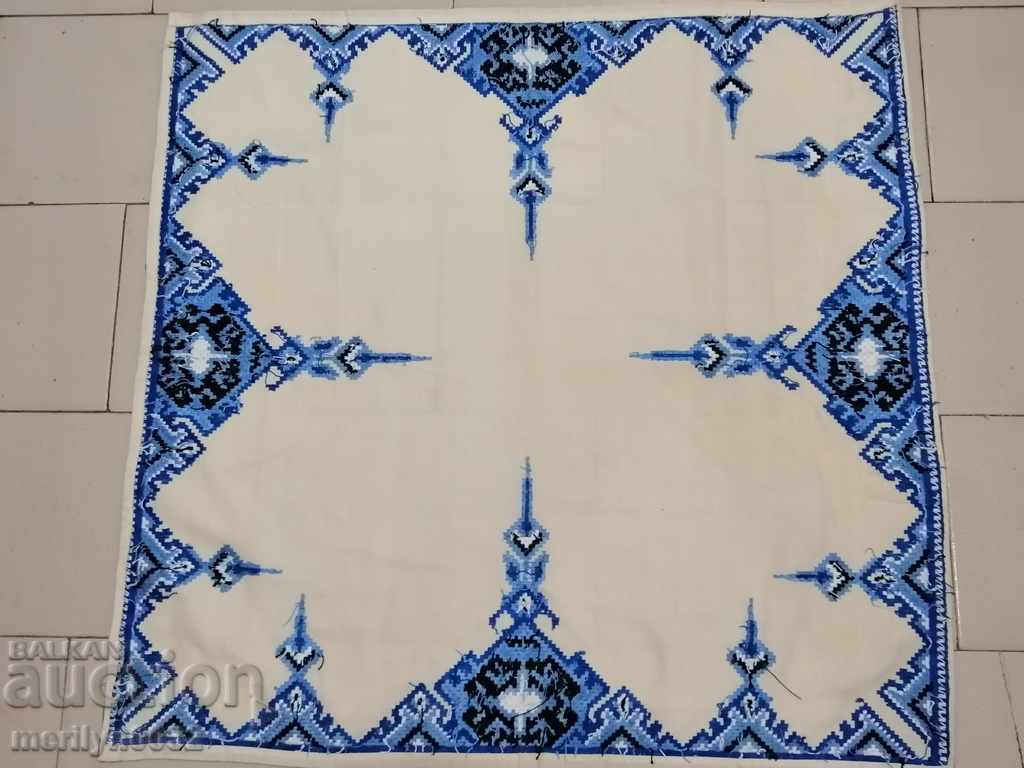 Old embroidered cardboard, tablecloth, millet, Bulgarian embroidery - 7 Old embroidered cardboard, tablecloth, millet, Bulgarian embroidery - 7