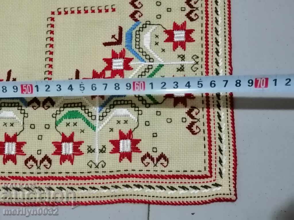 Old embroidered cardboard, tablecloth, millet, Bulgarian embroidery - 5 Old embroidered cardboard, tablecloth, millet, Bulgarian embroidery - 5