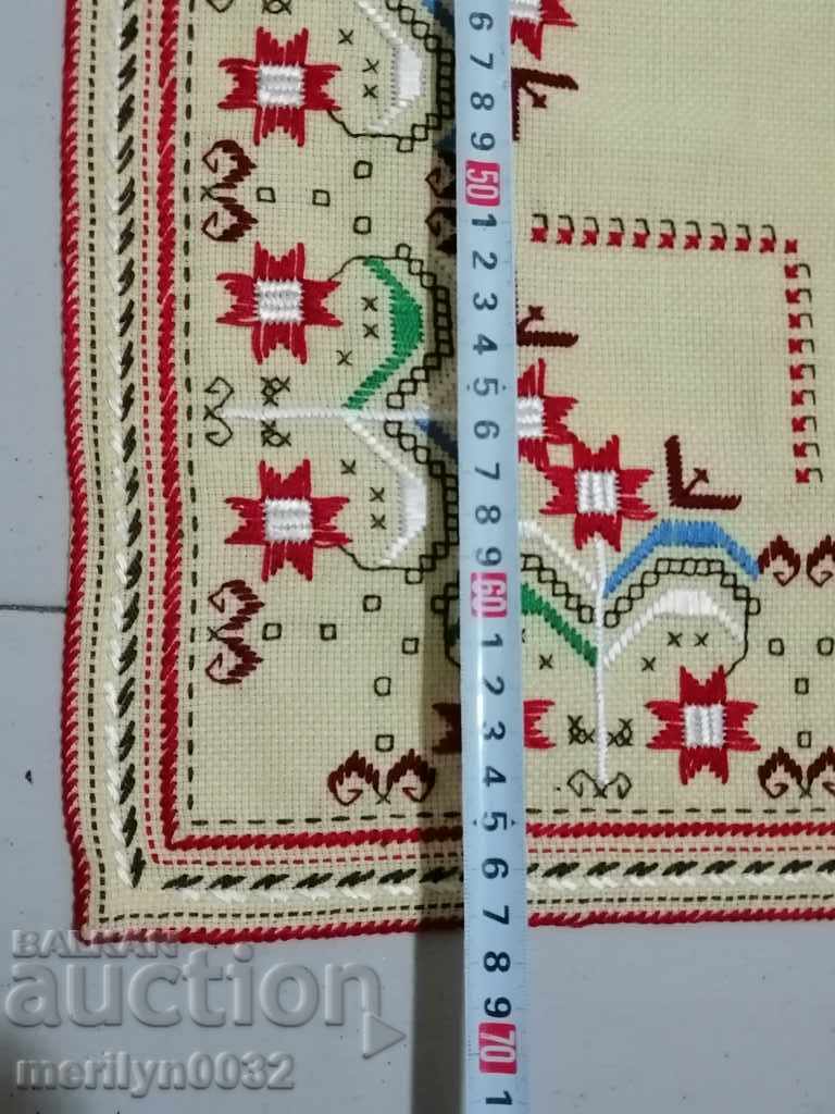 Old embroidered cardboard, tablecloth, millet, Bulgarian embroidery - 6 Old embroidered cardboard, tablecloth, millet, Bulgarian embroidery - 6