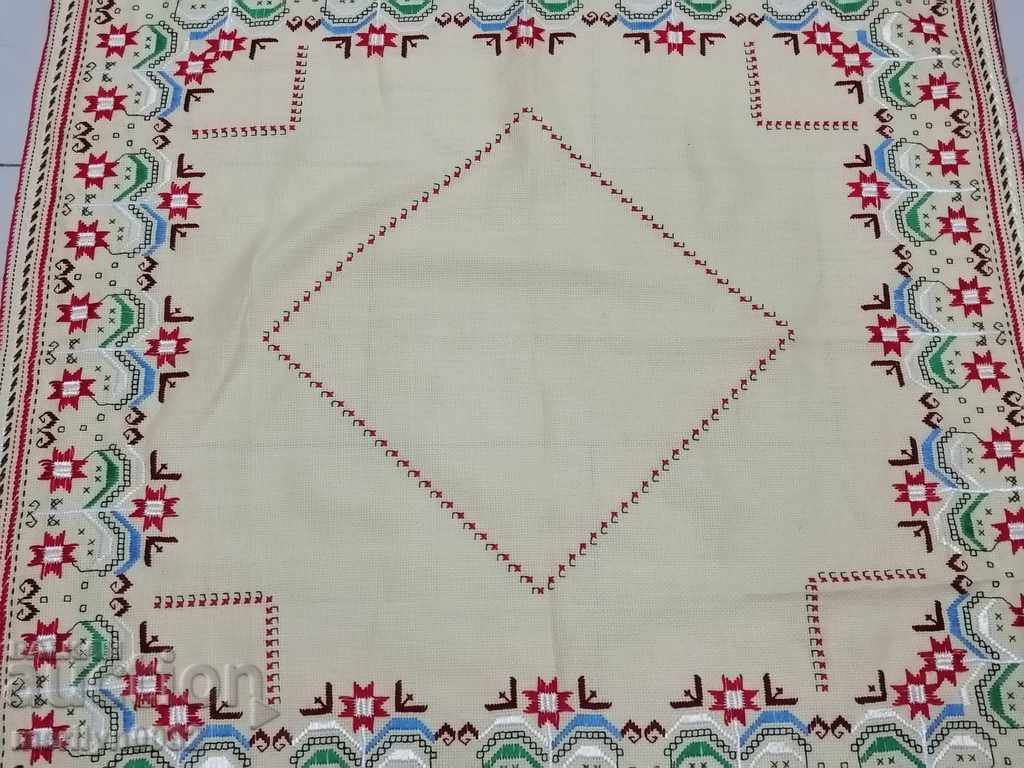 Old embroidered cardboard, tablecloth, millet, Bulgarian embroidery - 7 Old embroidered cardboard, tablecloth, millet, Bulgarian embroidery - 7