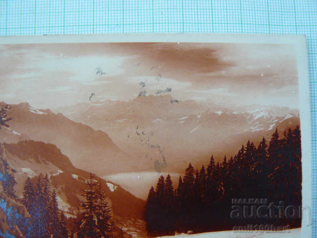 Auction Old postcard- Congratulation Switzerland 1929 with a stamp Auction Old postcard- Congratulation Switzerland 1929 with a stamp