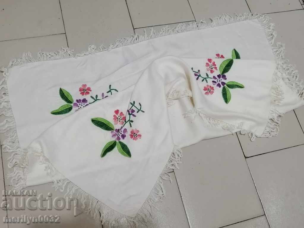 Auction  Old embroidered cardboard, tablecloth, millet, Bulgarian embroidery