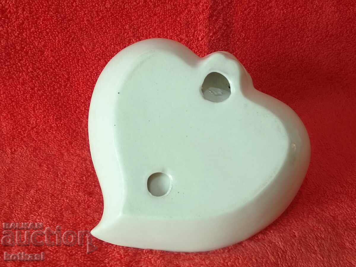 Old porcelain figure Angel Heart gold edging - 7 Old porcelain figure Angel Heart gold edging - 7